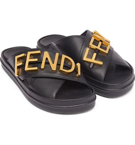 fendi fendigraphy sandals|fendi denim sandals.